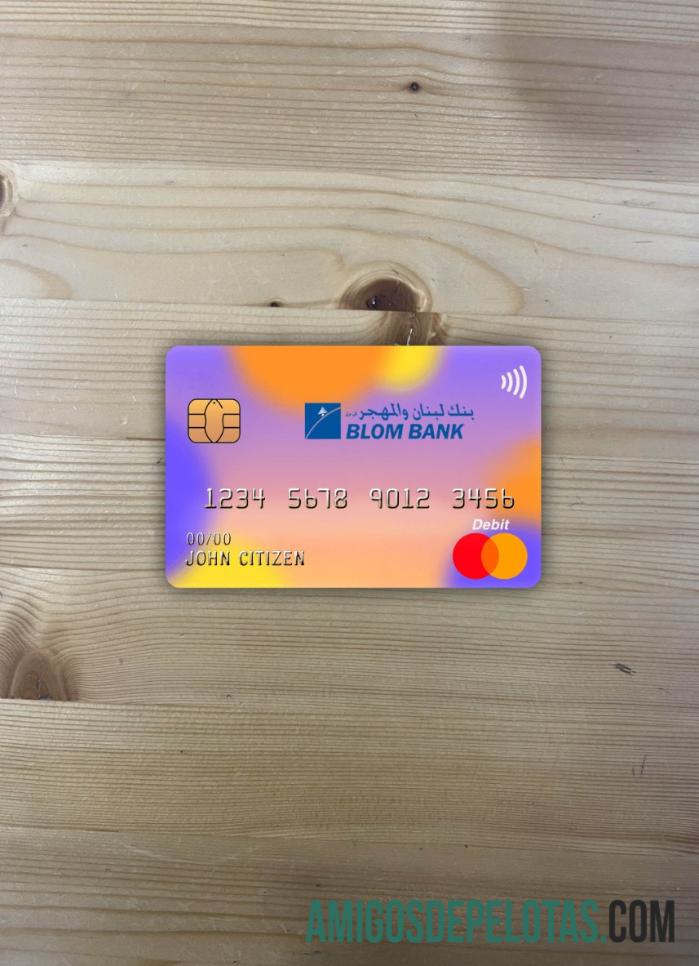 Egito Blom Bank Master Card Photolook Frente exemplo real